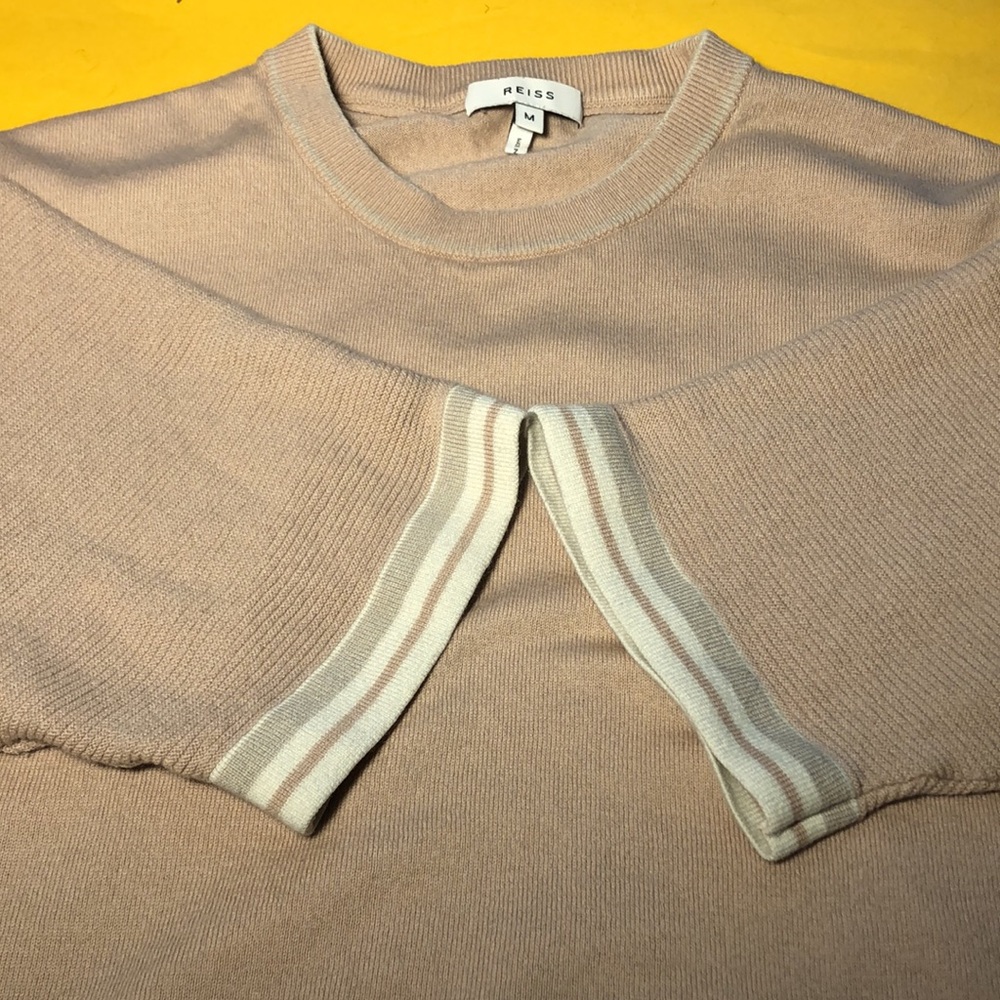 REISS short sleeve crew neck knit sweater - Picture 5 of 8